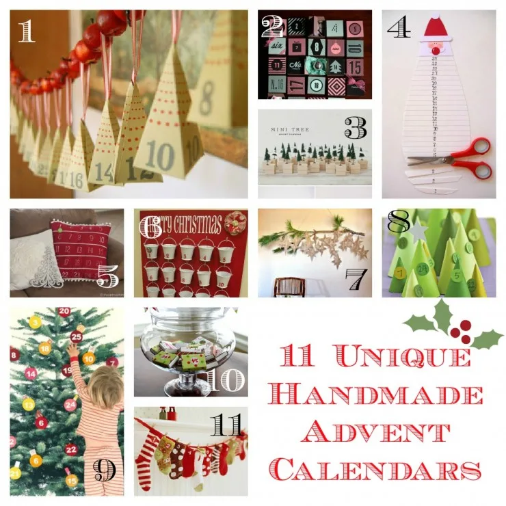 11 Unique Handmade Advent Calendars