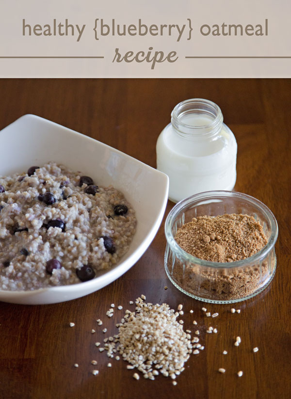 Quick, Healthy Breakfast - Blueberry Oatmeal Recipe