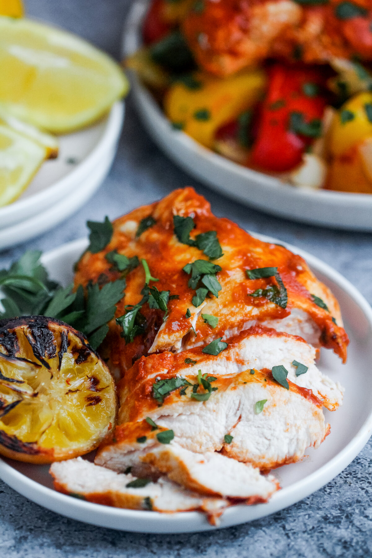 These quick & easy Peri Peri Chicken Breasts are juicy and bursting with incredible flavour - perfect for a busy midweek meal!