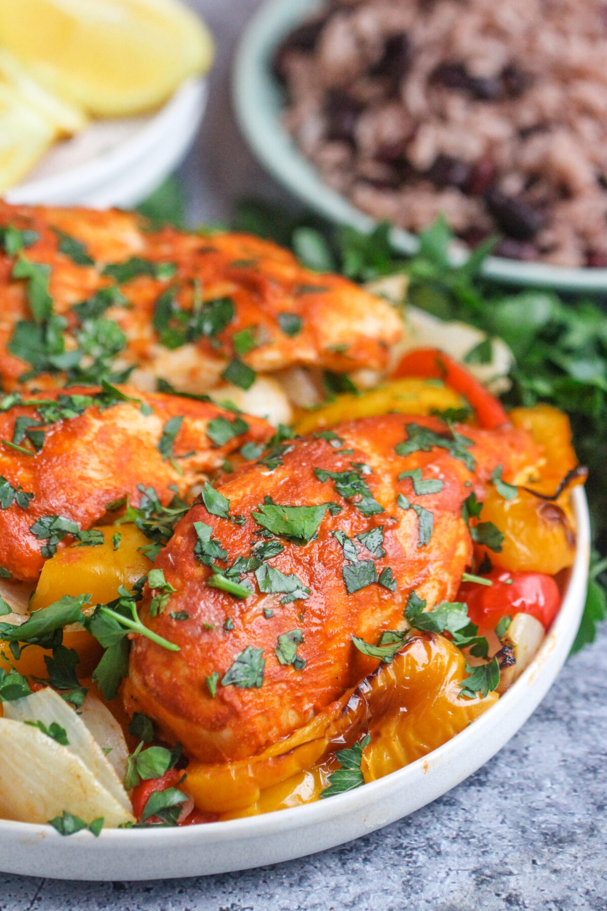 These quick & easy Peri Peri Chicken Breasts are juicy and bursting with incredible flavour - perfect for a busy midweek meal!