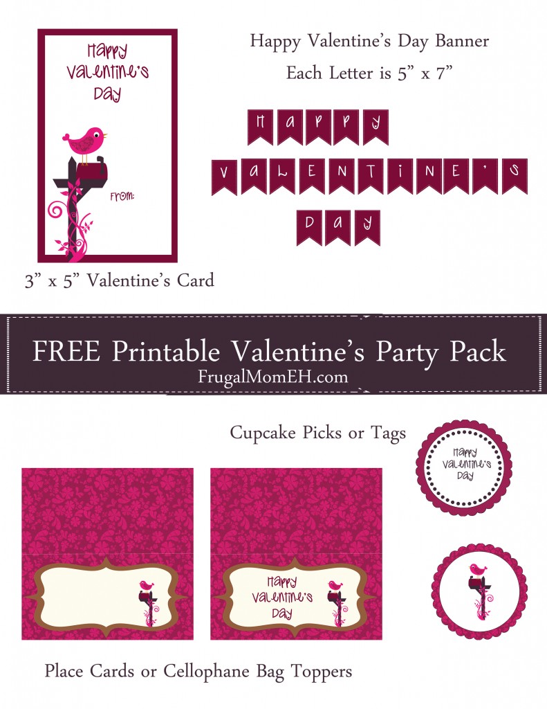 Free Printable Valentine's Party Pack