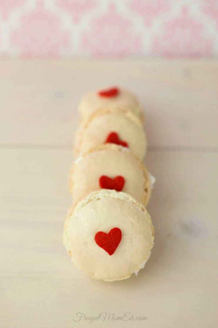 Macarons are a very popular delicacy in France but loved by foodies world wide for their delicate texture and gorgeous colours and these Valentines Day Macarons are no exception!.