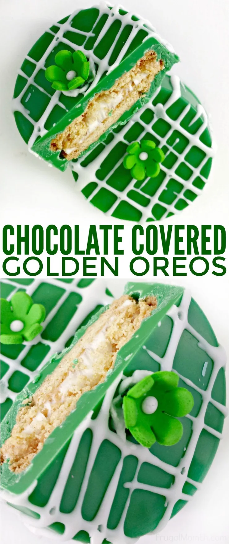 Sometimes it's super nice to have festive treats on hand, such as these Chocolate Covered Golden Oreos for St. Patrick's Day, that look impressive to guests but are really just fuss free and easy to throw together. 