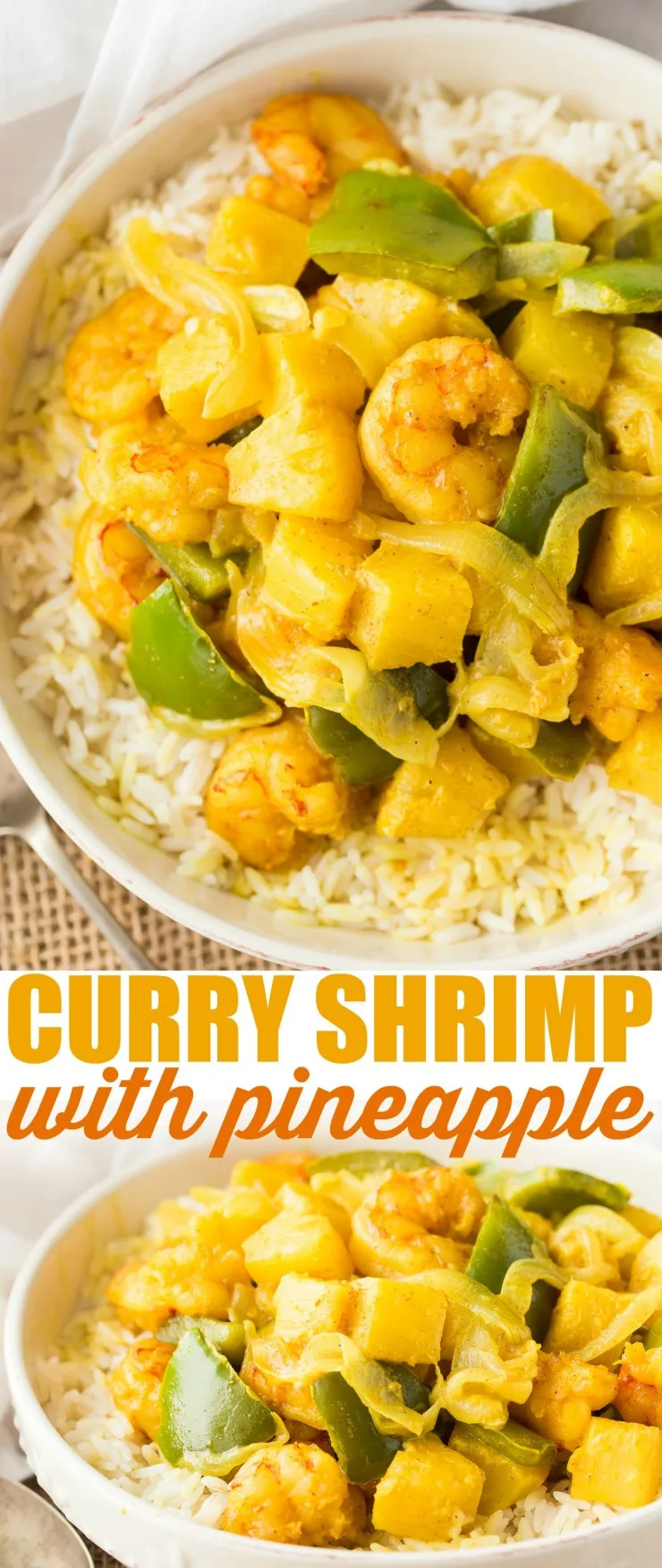 Curry Shrimp with Pineapple has serious flavour and a wonderful creamy texture that will have you coming back for more.