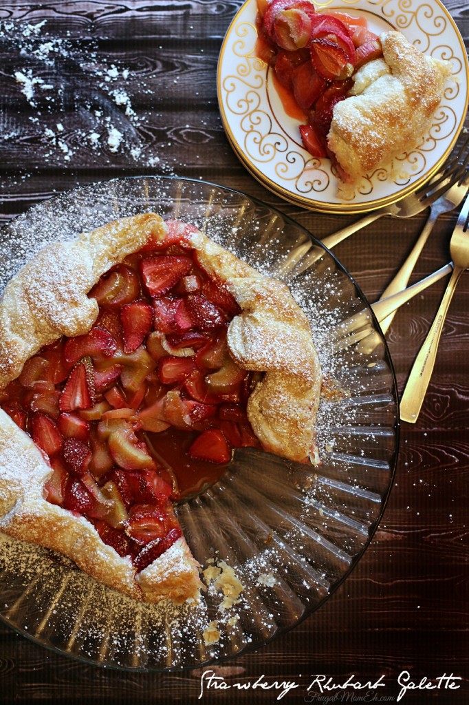 This Strawberry Rhubarb Galette is a perfect summer dessert full of all the very best flavours baked in a flaky all-butter puff pastry!