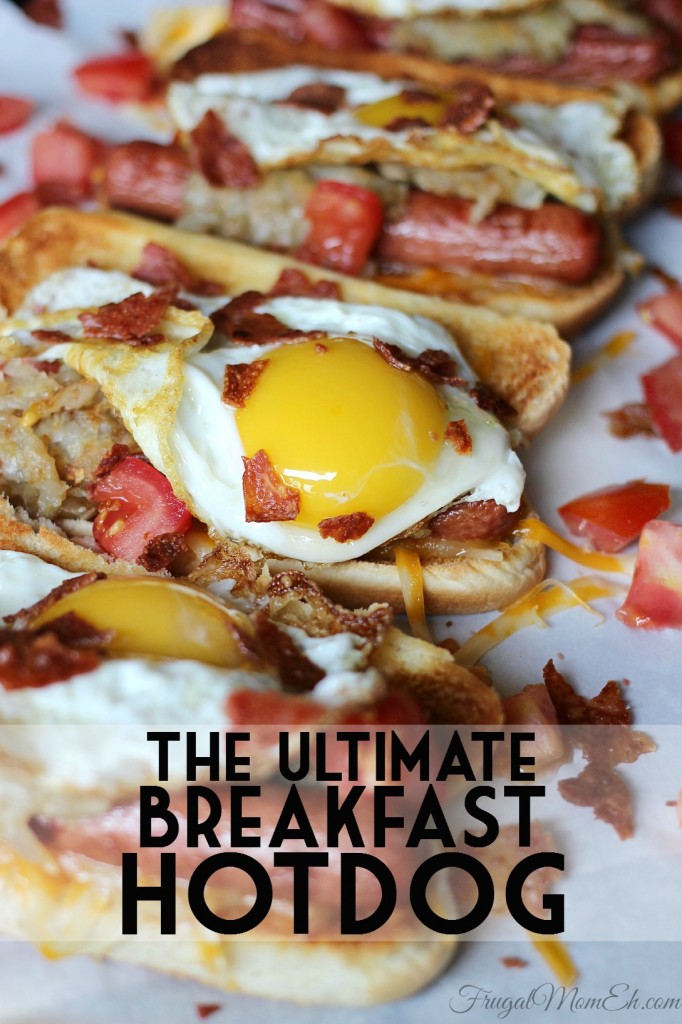 The Ultimate Breakfast Hotdog is a fully loaded hotdog with ingredients that makes it perfect for breakfast, brunch, lunch and even dinner. 