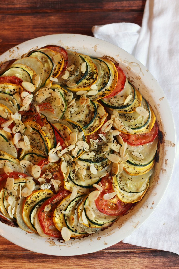 Harvest from your summer garden and make this delicious Zucchini, Tomato and Potato Casserole recipe!