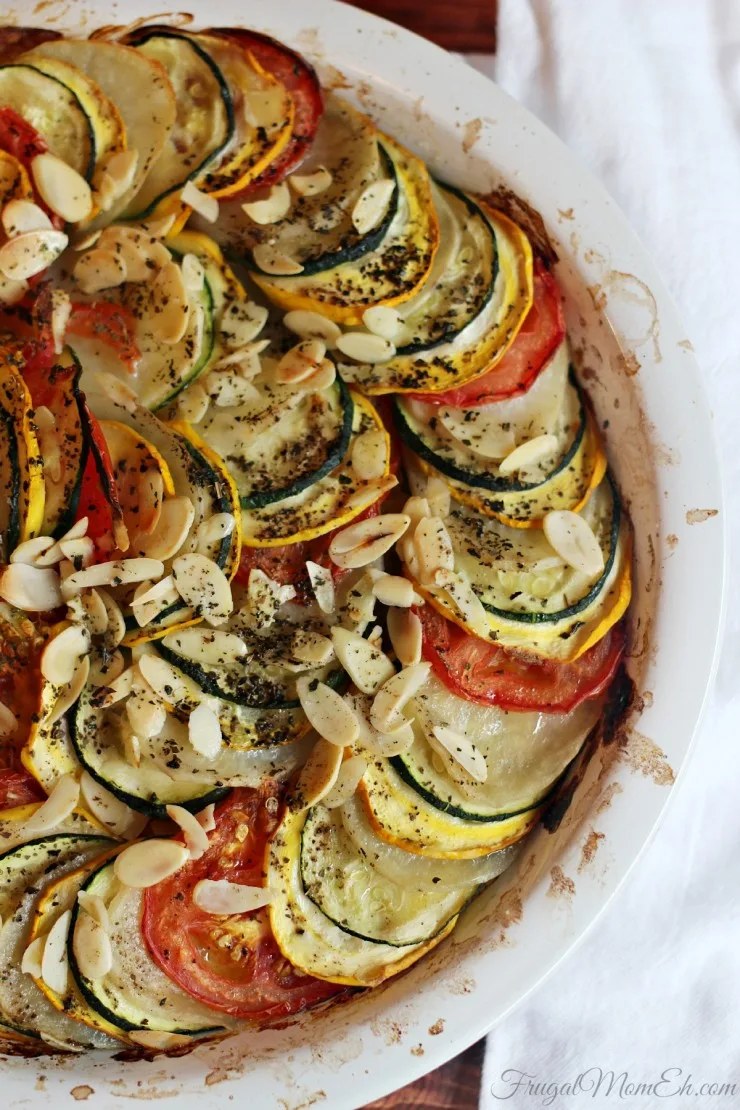Harvest from your summer garden and make this delicious Zucchini, Tomato and Potato Casserole recipe!