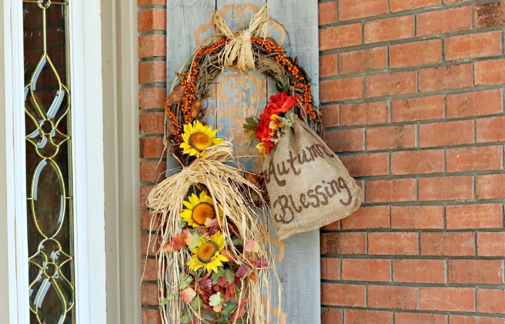 DIY Autumn Blessing Arrangement {Picket Fence Repurpose}