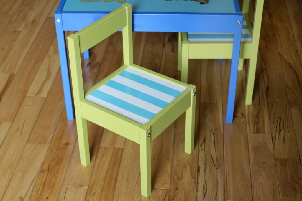 Kids Table and Chairs Makeover