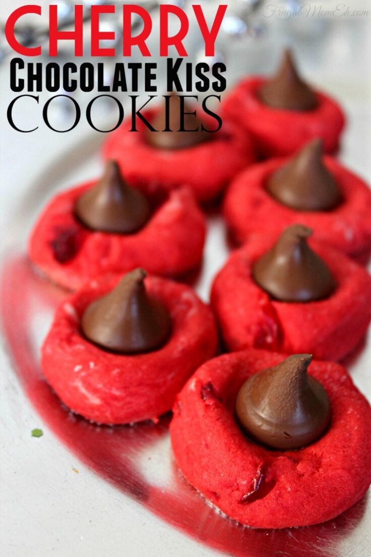 Cherry Chocolate Kiss Cookies