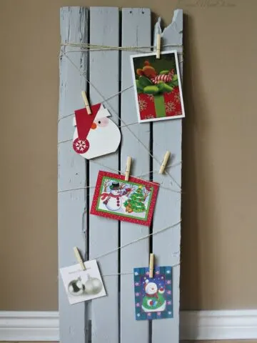 DIY Christmas Card Display