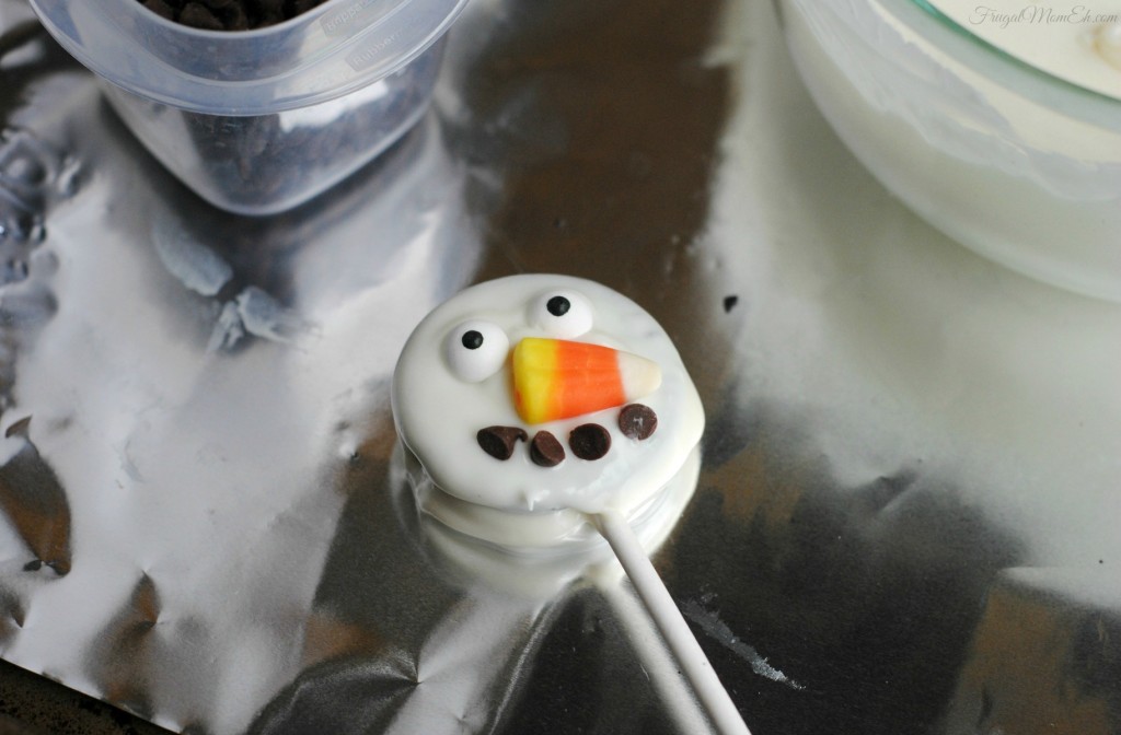 Snowman Oreo Pops
