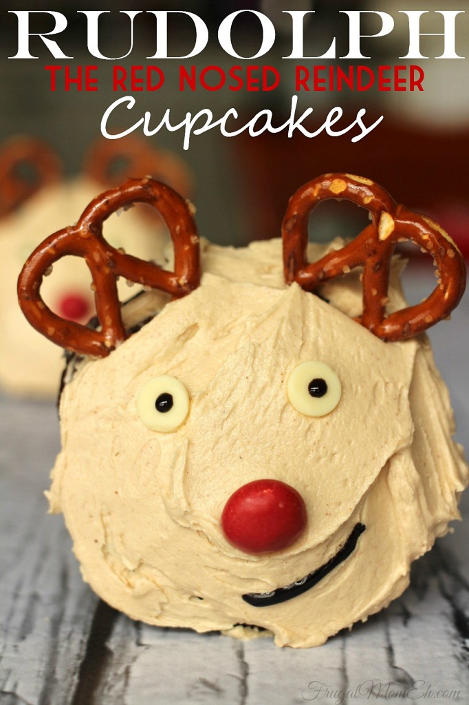 Rudolph the Red Nosed Reindeer Cupcakes