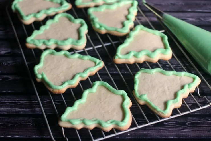 Sour Cream Sugar Cookies with Cream Cheese Icing