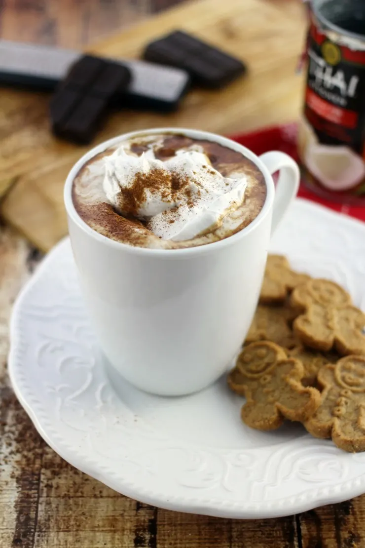 Hot Chocolate and Gingerbread are two treats that seem synonymous with winter. This recipe brings the two together in one seriously delicious treat that melds hot chocolate with all the flavours of gingerbread.