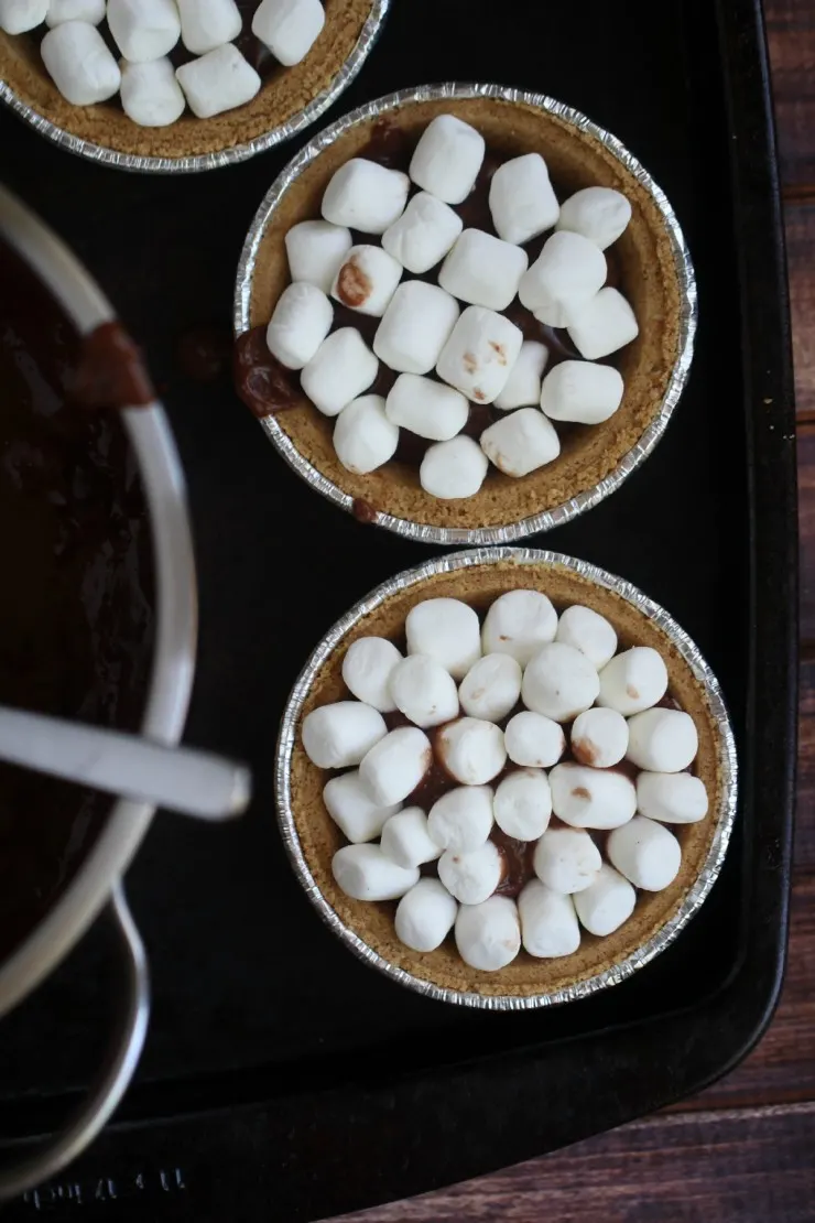 These Peanut Butter S'mores Tarts take a summer camping classic dessert recipe and turns it on its head for a fun summer treat!
