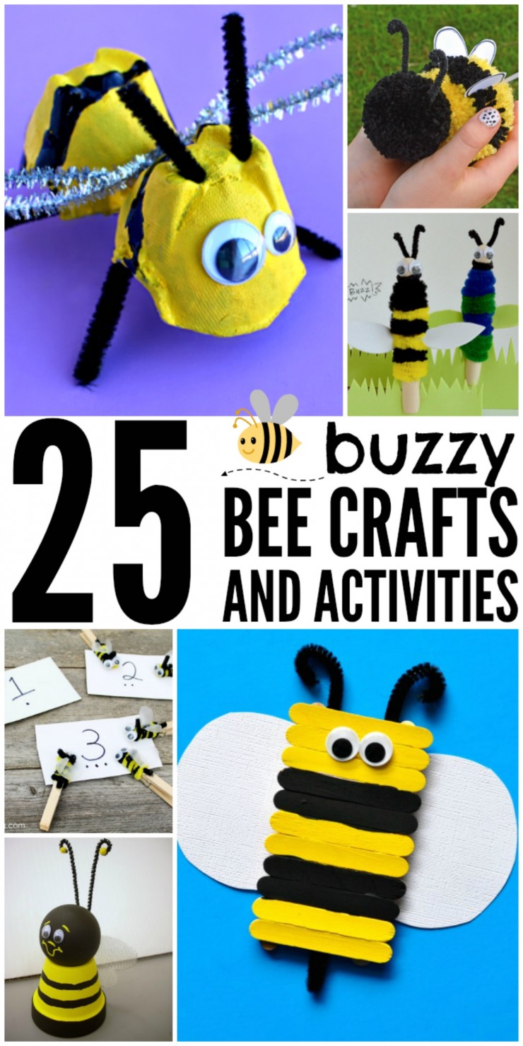25 Buzzy Bee Crafts & Kids Activities to keep your family busy all summer long!
