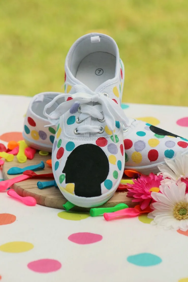 DIY Disney's "Inside Out" Themed Shoes