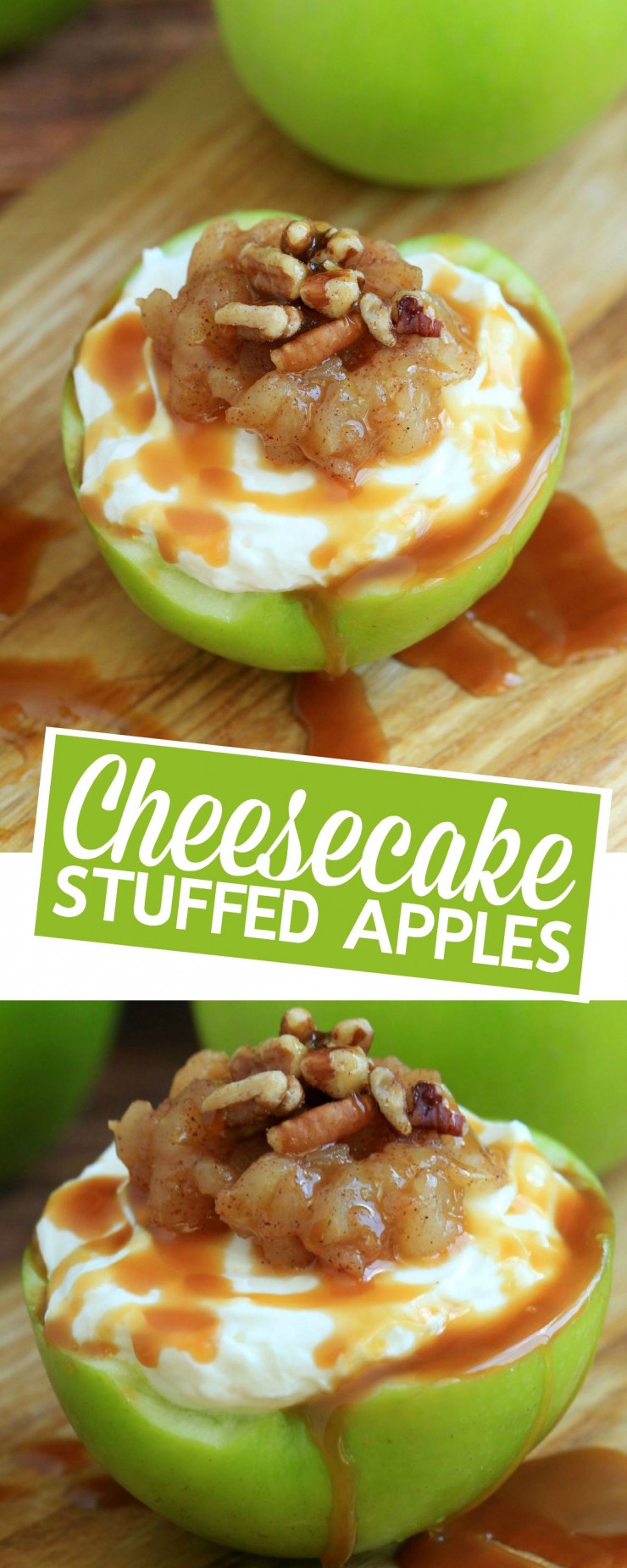 This Cheesecake Stuffed Apples Recipe is a decadent dessert full of bursts of fresh flavour!