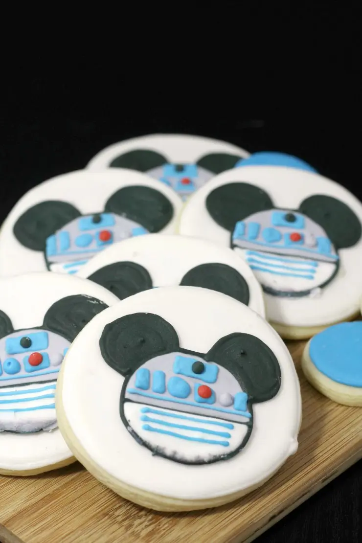 R2-D2 Mickey Mouse Cookies for Disney and Star Wars fans!