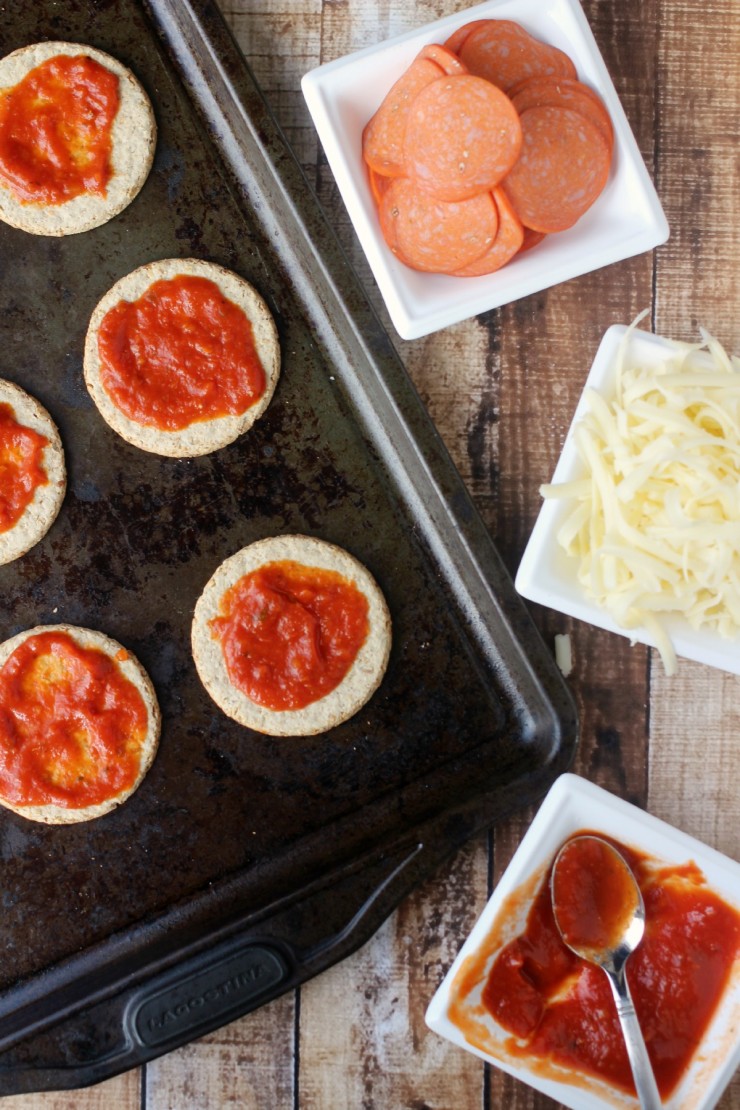 Cracker Pizzas: An Easy After School Snack made with Nairn’s Oat Crackers