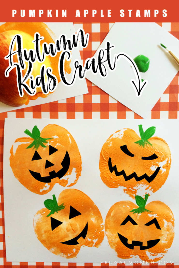 These Pumpkin Apple Stamps are a fun way to celebrate the coming autumn season!  This is a kids craft that will keep children busy creating works of art!