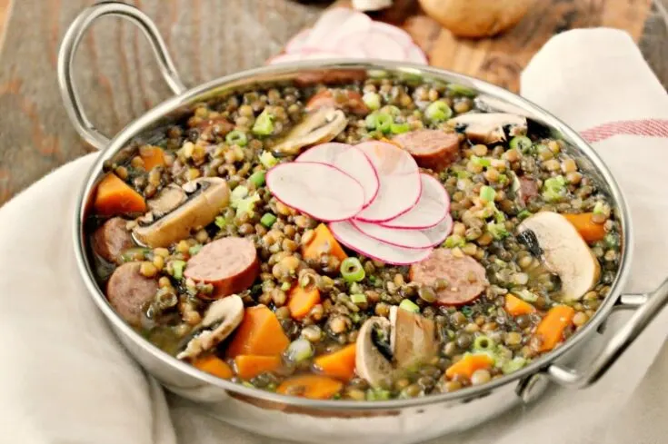 French Lentil Stew with Sausage