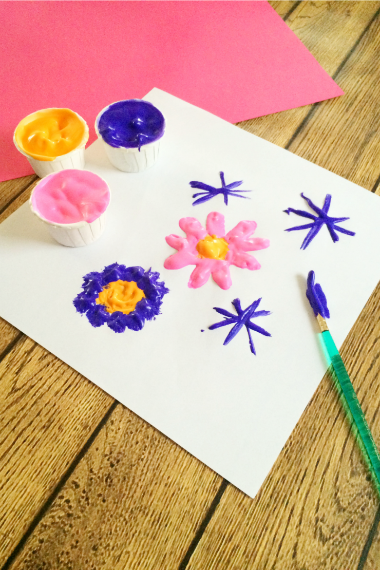 This recipe for 3-Ingredient Homemade Puffy Paint is one of those kids craft that will keep them busy creating art for hours. When it comes to activities for kids this is one kids of all ages can enjoy!