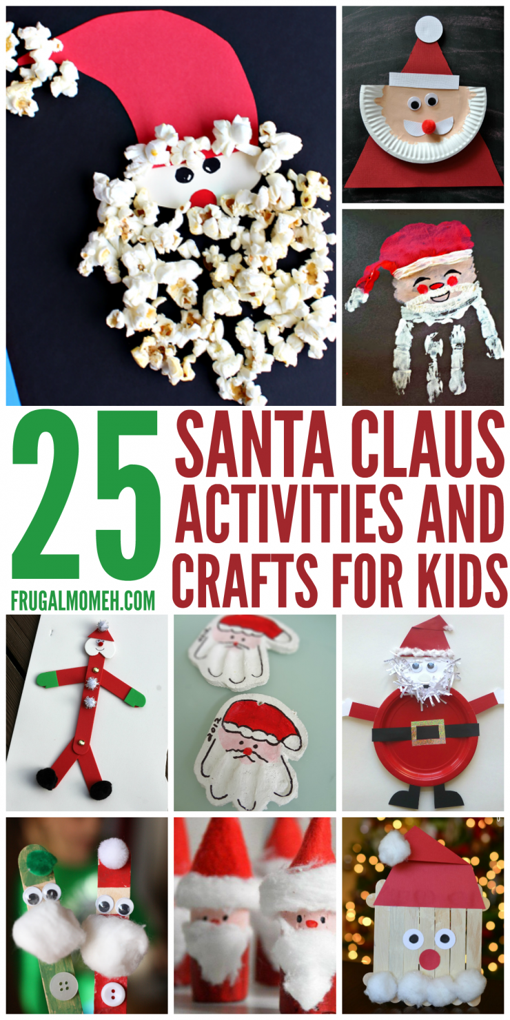 These Santa Claus Crafts & Activities for Kids are a fun way to celebrate Christmas with the family!