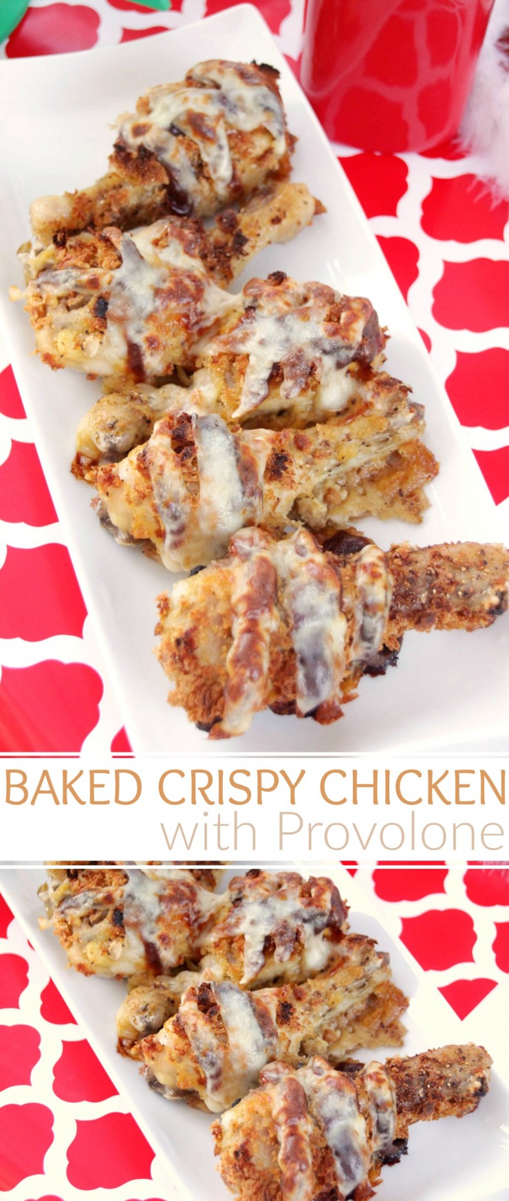 Baked Crispy Chicken with Provolone