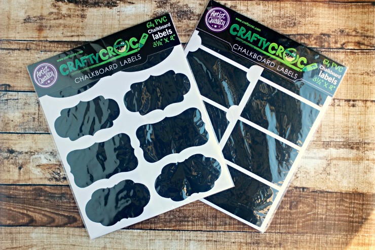 CraftyCroc Liquid Chalk Markers & Adhesive Chalkboard Labels