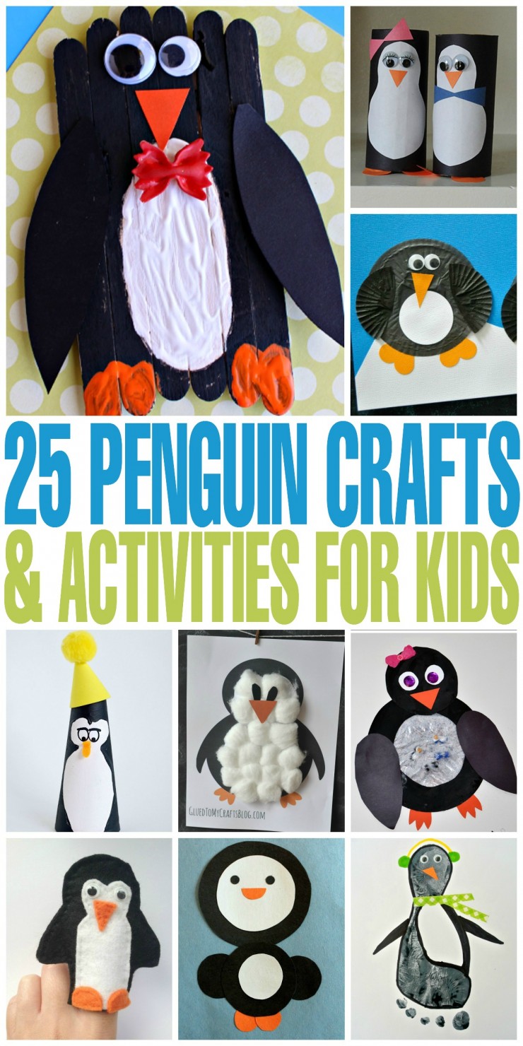 25 Penguin Crafts & Activities for Kids - fun, winter activities for kids!