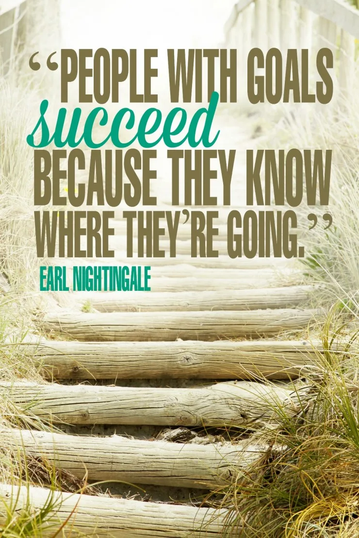 “People with goals succeed because they know where they’re going.” - Earl Nightingale {17 Inspiring Quotes about Goals}