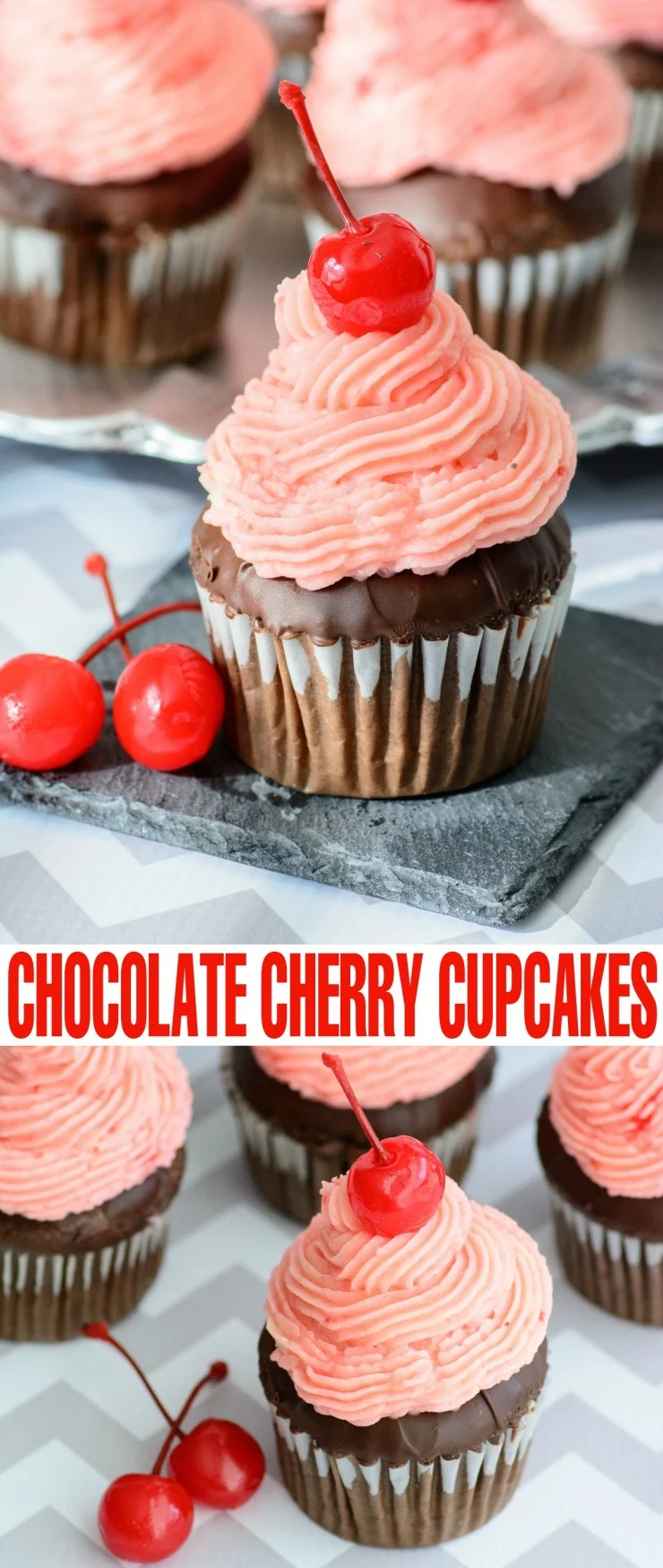 Chocolate Cherry Cupcakes are one of my favourite cupcake flavour combinations ever. 
