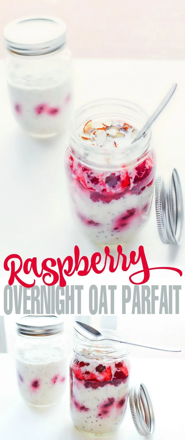 This Raspberry Overnight Oats Recipe is a delicious and healthy breakfast you can prep ahead of time for breakfast on-the-go - or from the comfort of home.