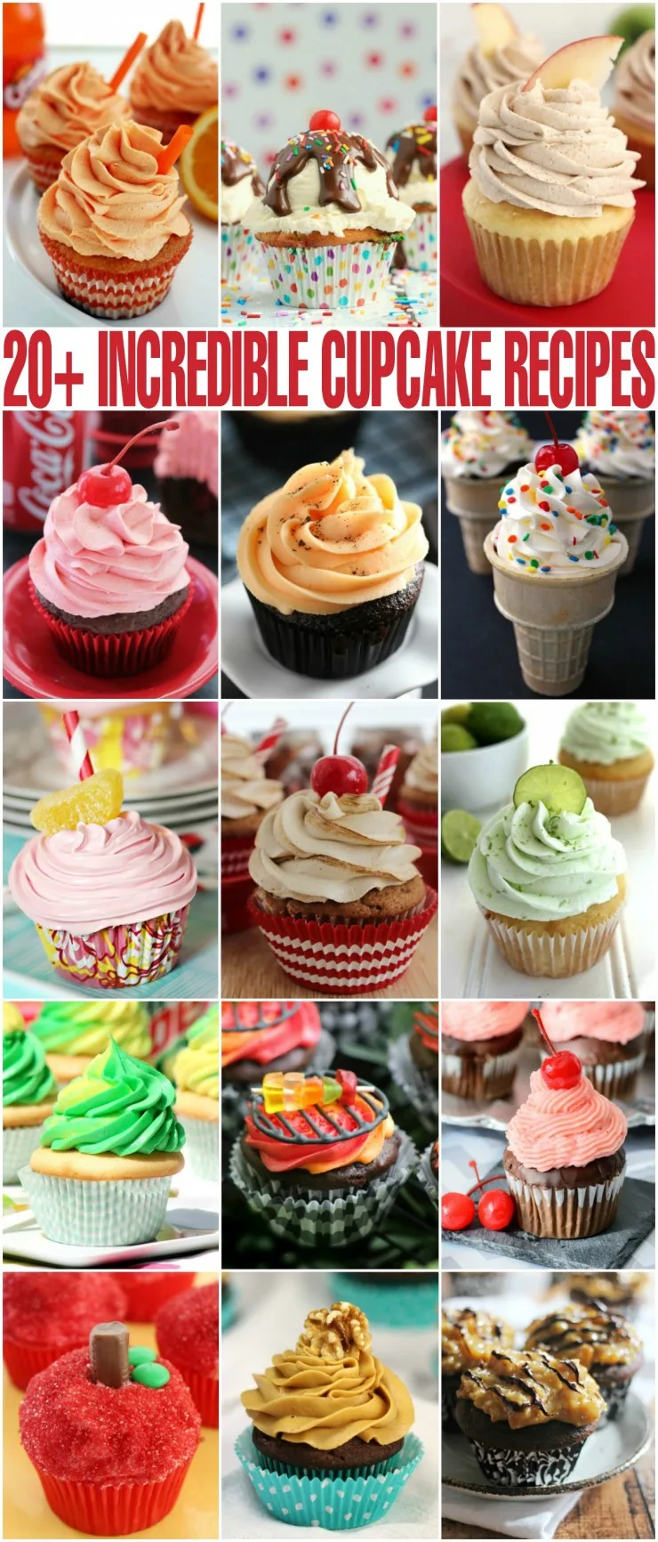 I've curated a list of over 20 incredibly delicious cupcake recipes to inspire you towards more cupcake greatness. Everyone loves cupcakes!