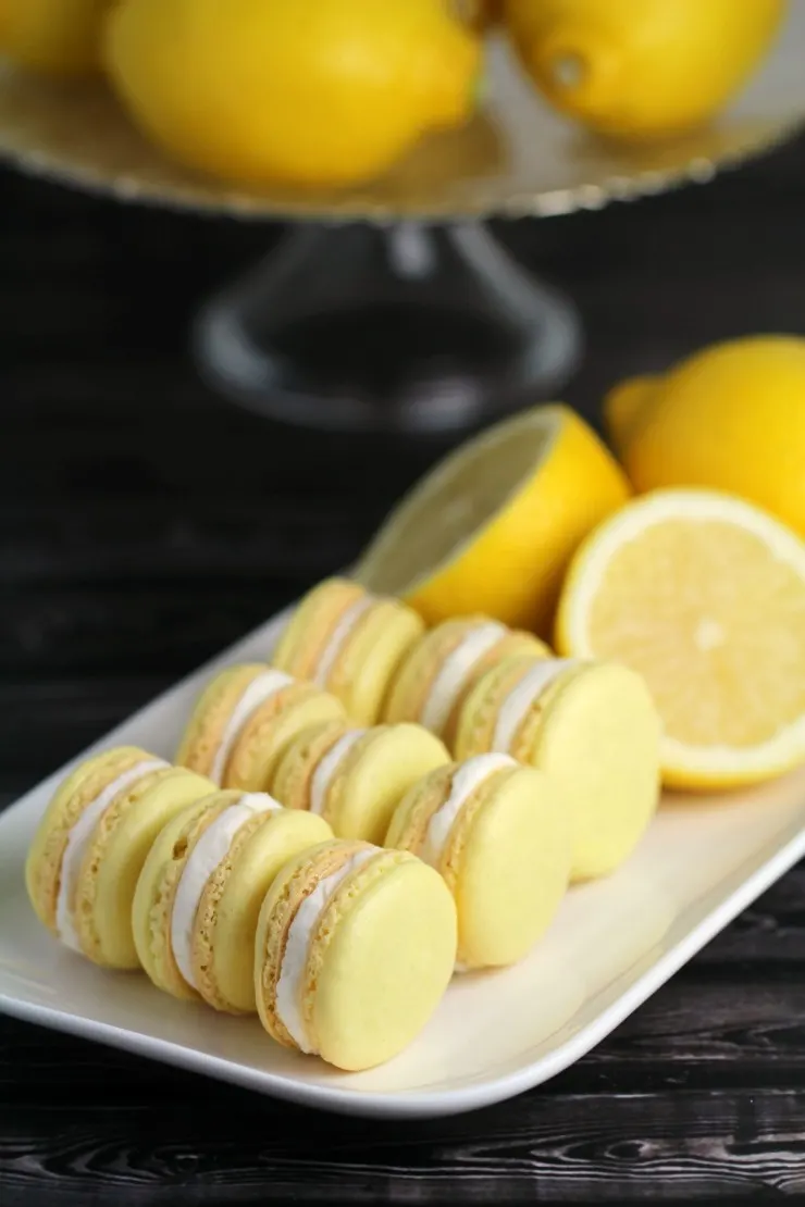 Lemon Macarons - New Years Desserts