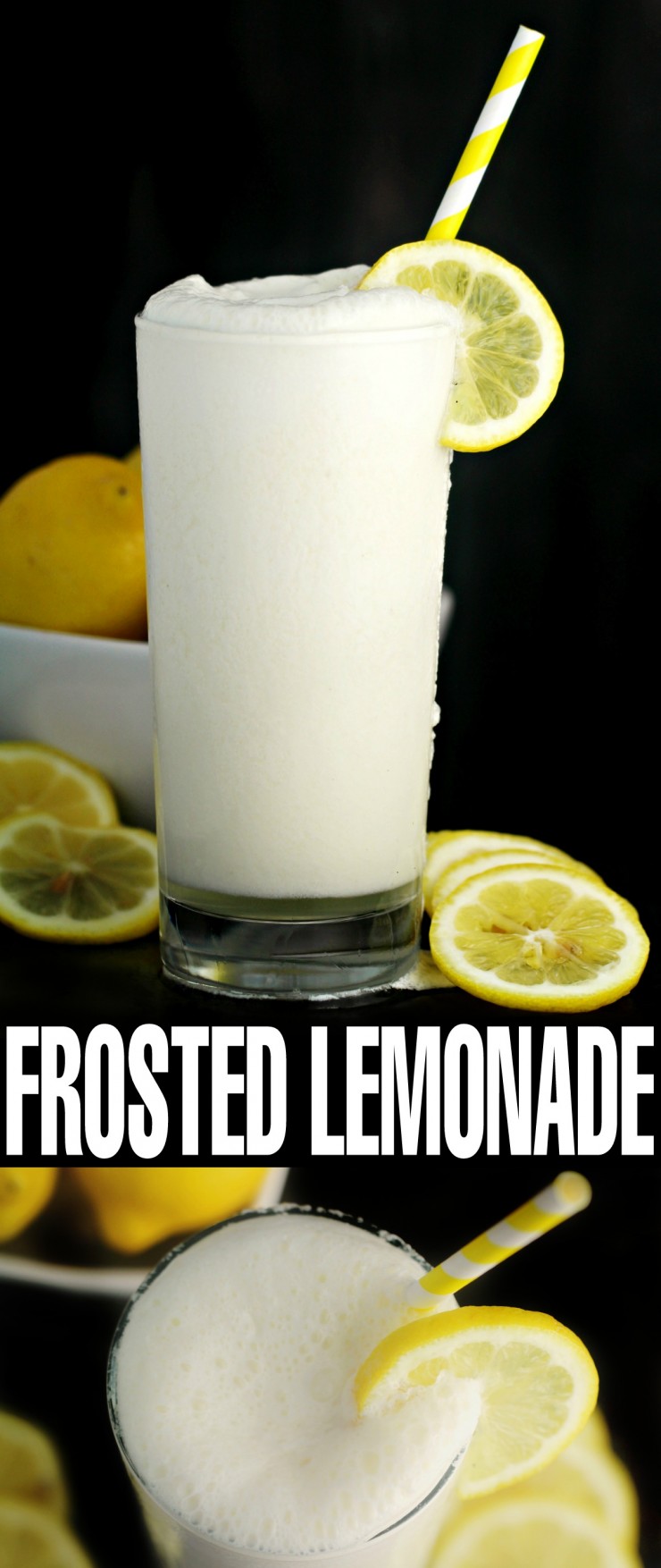 Frosted Lemonade is a dreamy way to enjoy a classic and delicious lemonade with a sweet twist. Tart, creamy, and cool this is the perfect summer drink!