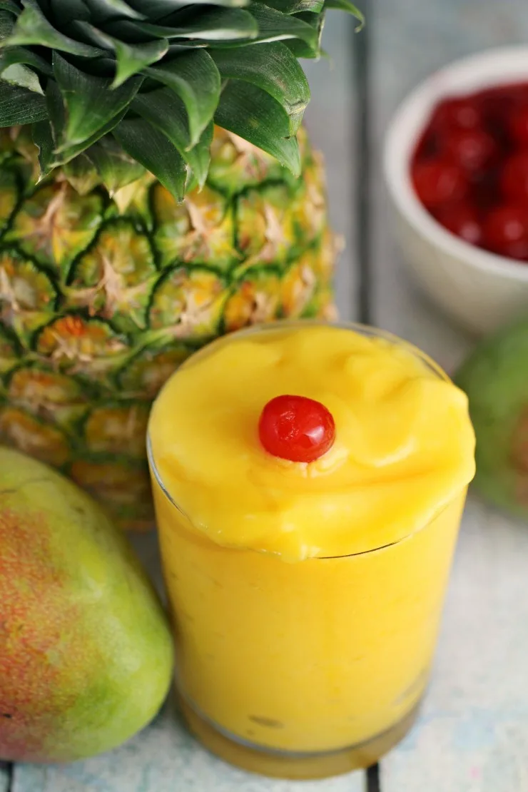With summer on the way, these Mango & Pineapple Tropical Slushies are a refreshing drink to help you cool down. Plus they are healthy too!