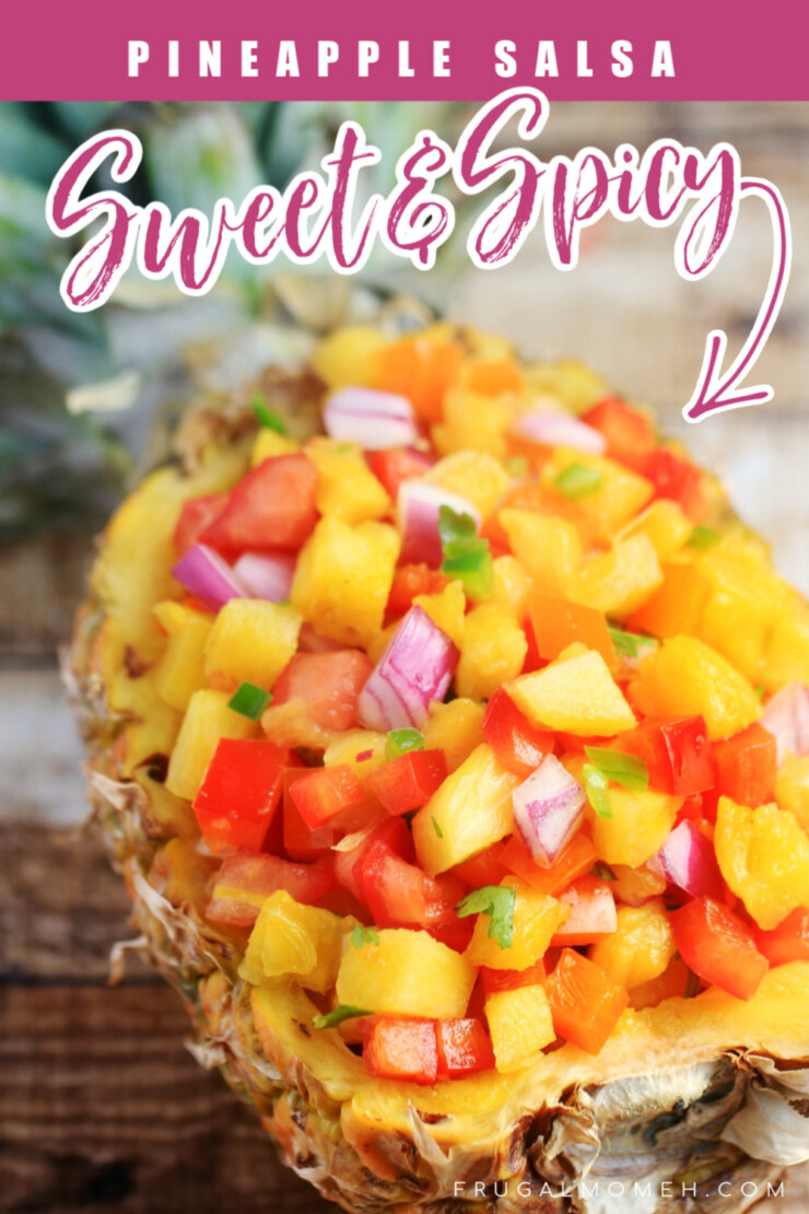 This sweet & spicy pineapple salsa recipe is super easy and full of incredible fresh flavours.  Serve it with tortilla chips for a fresh summer appetizer or as a topping for grilled chicken or fish.