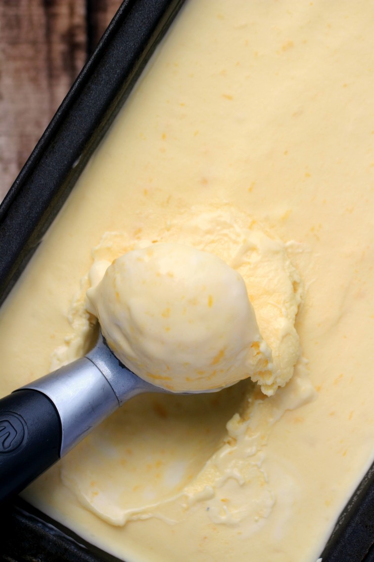 This No-Churn Mango Ice Cream has all the sweet fragrant tropical flavour of mango in a creamy, sweet homemade ice cream. You won’t believe how easy this ice cream recipe is – no machine needed!