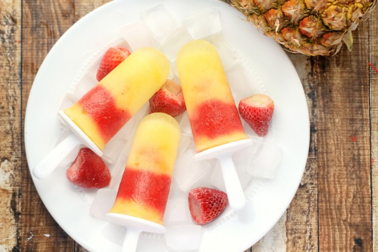 Pineapple-strawberry-ice-pops