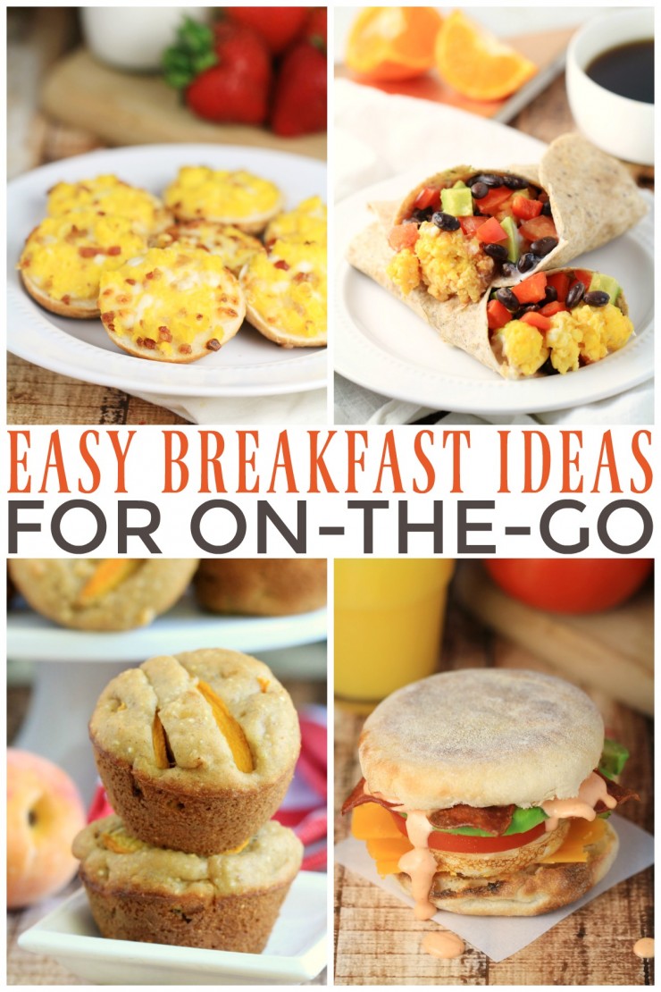 Easy Breakfast Ideas for On-The-Go! Healthy meal ideas no matter how busy your life gets. There is a recipe for everyone in this list!