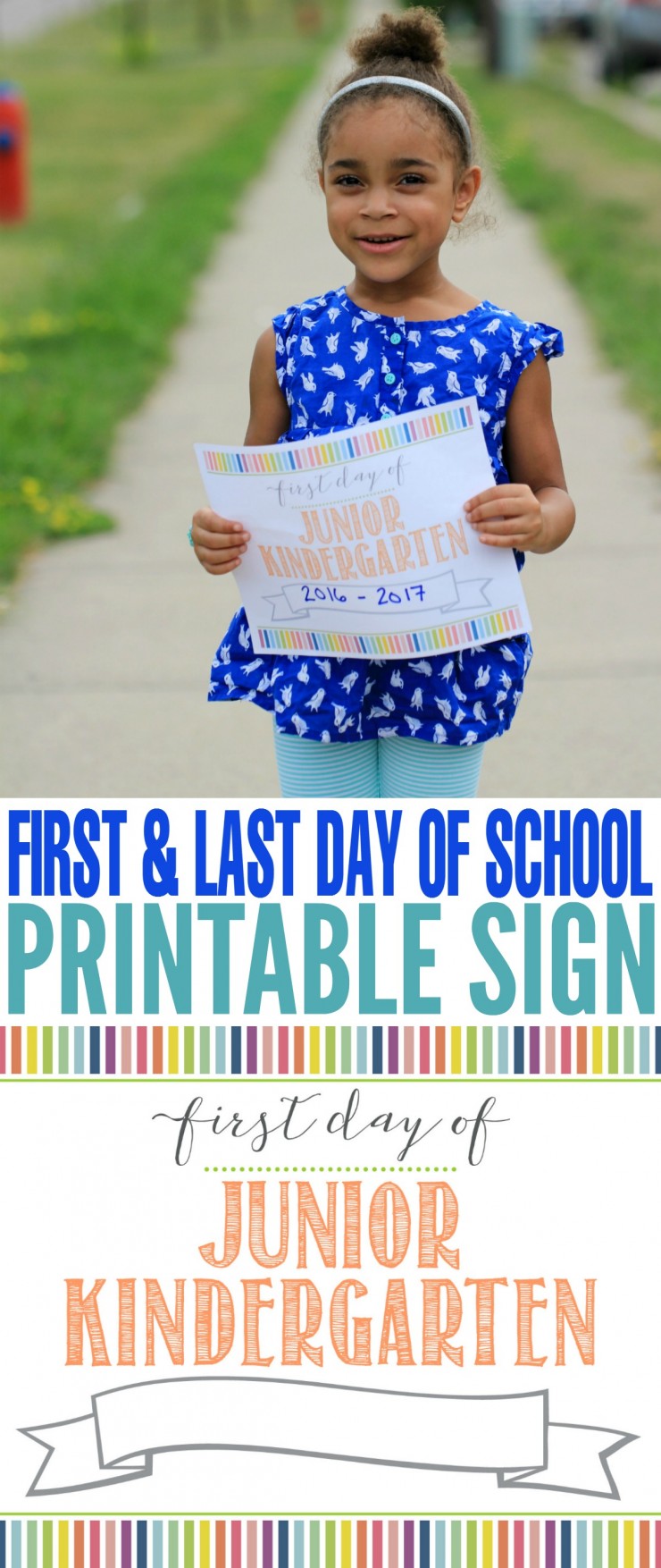 Commemorate back to school with the help of these free first day of school printable signs. These are free printable signs to use on the First Day of school for all grade levels from preschool through to grade 12.