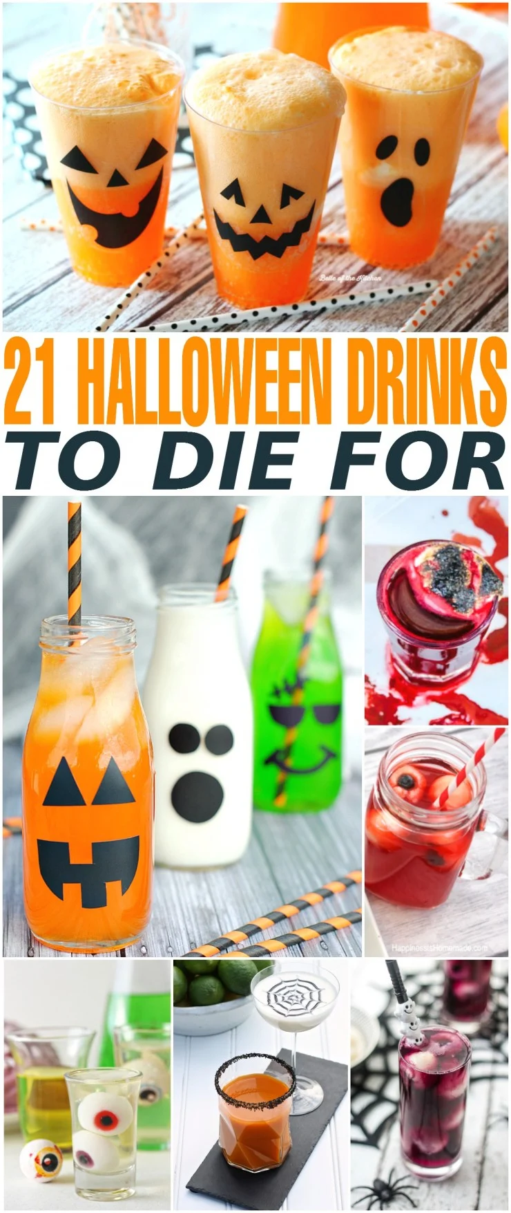Here are 21 Halloween drinks to die on All Hallows' Eve - serve at a Halloween party or just for a fun spooky treat for your family.