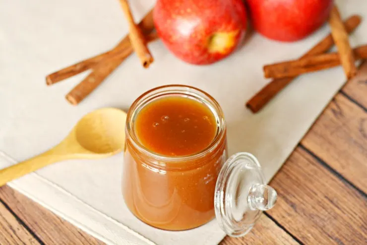 This Apple Cinnamon Syrup is fabulous poured over pancakes, waffles, cheesecakes and ice cream. It's a sweet autumn treat that is super versatile as a syrup and sauce. 
