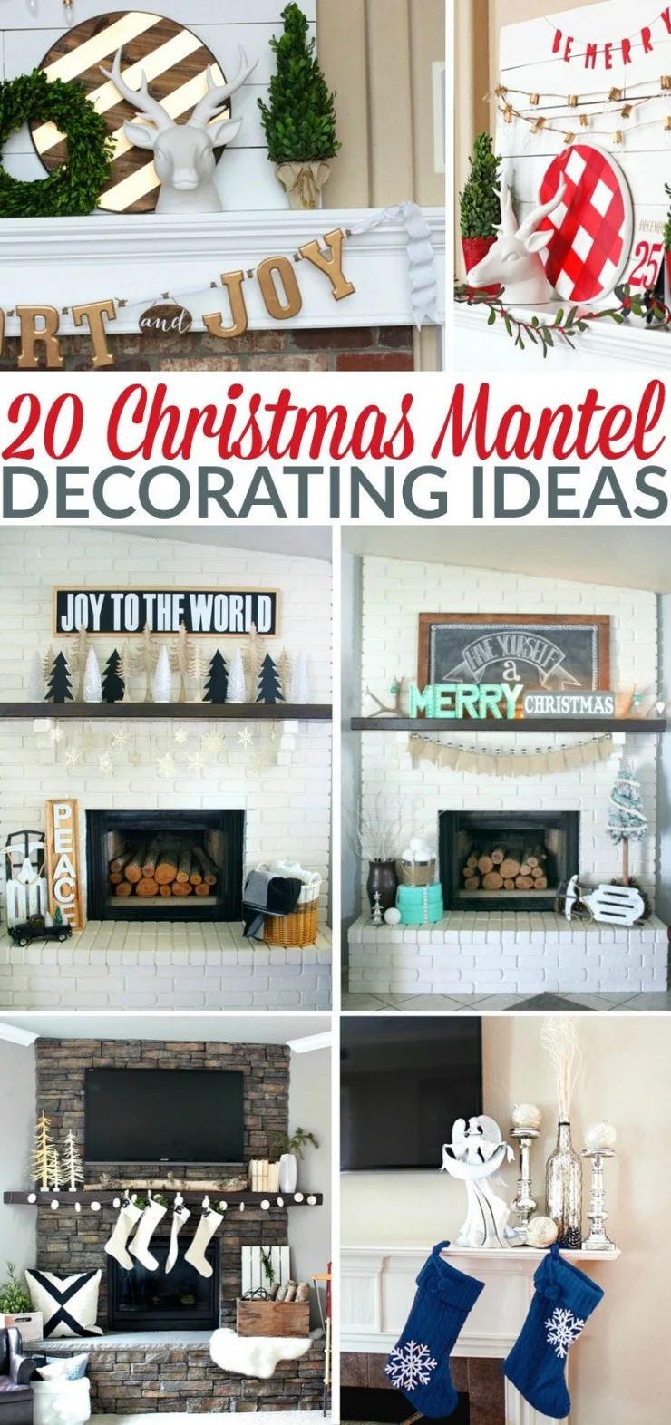 One of the best ways to turn your home into a magical place of joy is with a beautiful Christmas mantel that will set the holiday tone for your entire home. 