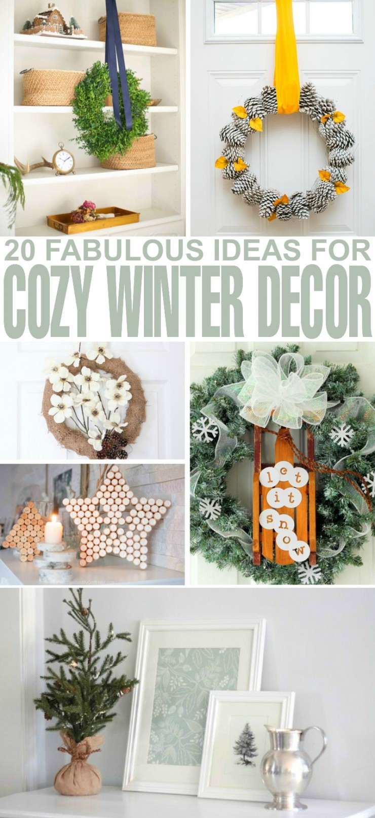 From beautiful centrepieces and creative mantels to unique wreaths and even winter planters, I'm sure these fabulous ideas for cozy winter décor will make the winter season both merry and bright. 