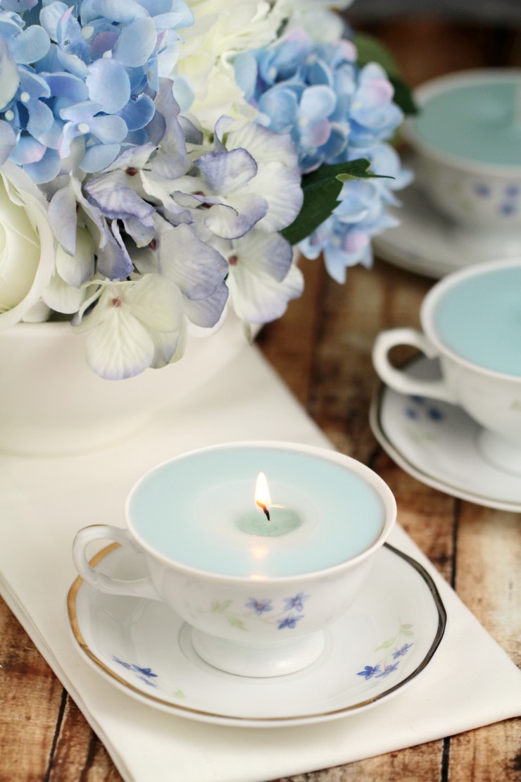  These stress relief teacup candles are made with a blend of essential oils meant to aid with stress relief. Not only are they great for bathtime, but they are a cute addition to any afternoon tea table.